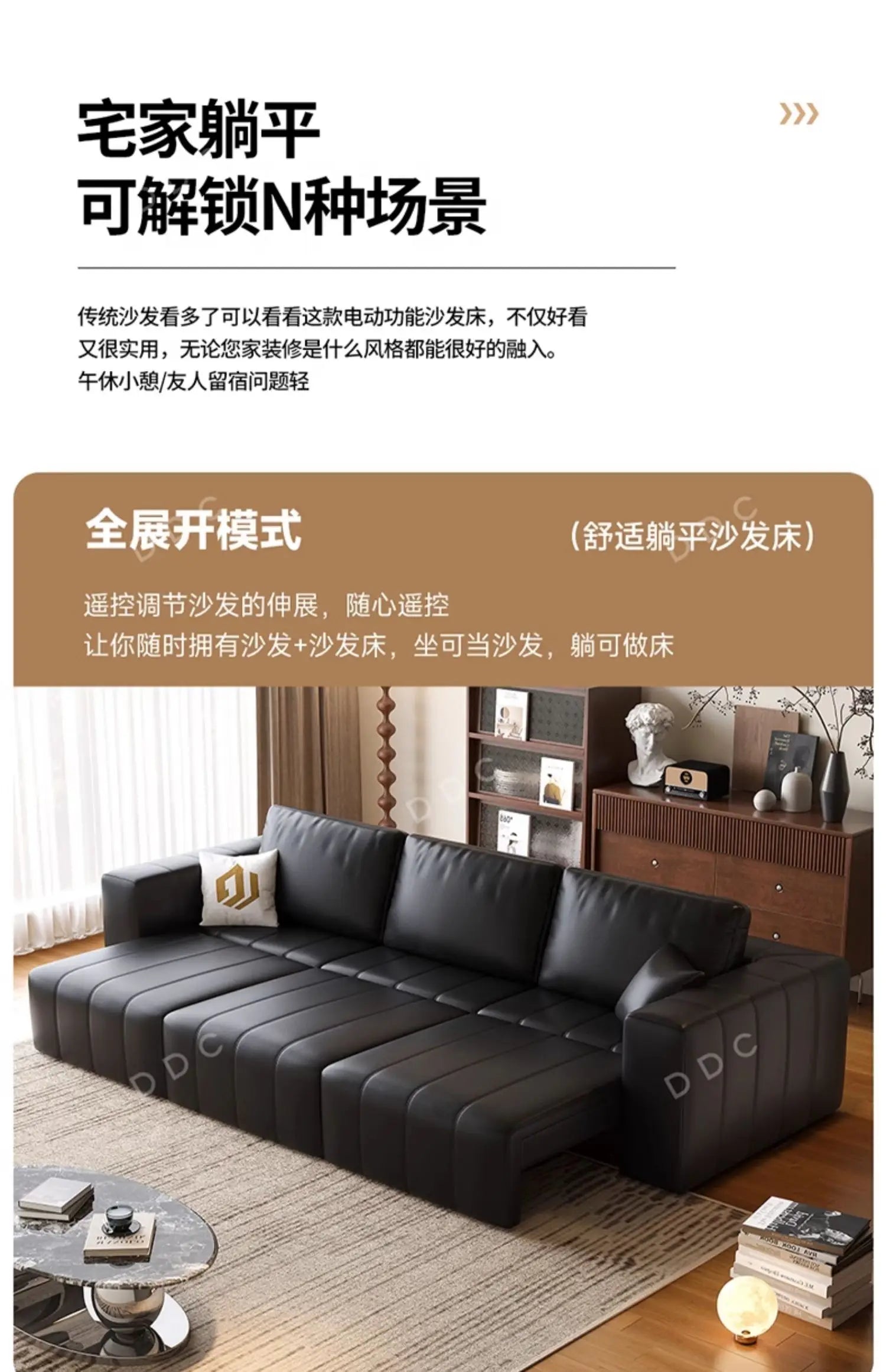 Minimalist Cowhide Reclining Sofas Nordic Luxury Multifunction Living Room Sofa Chaise Lounge Home Furniture Sofy Do Salonu FYSF
