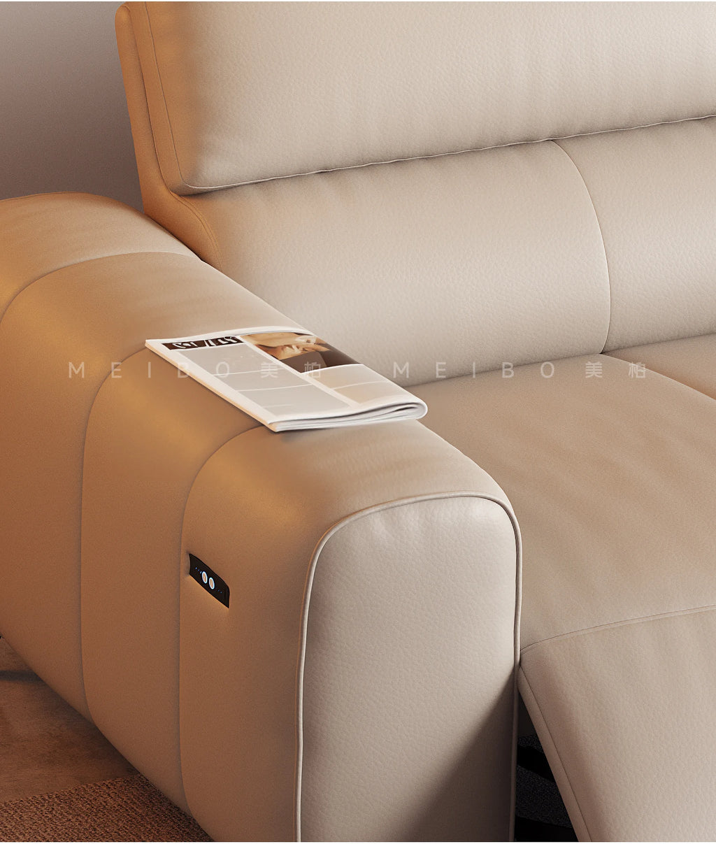 Italian Minimalism Puff Sofa Electric Multifunction Living Room Retractable Floor Sofa Recliner Home Furniture Sofa Cama FYRS