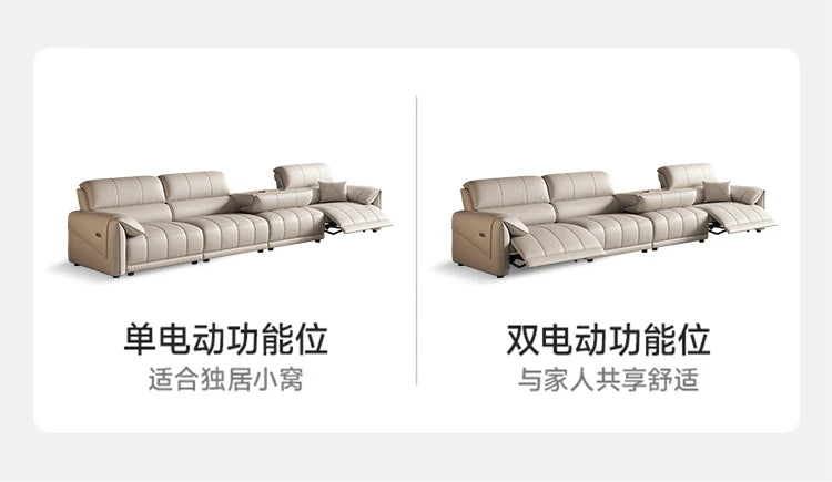 European Style Luxury Electric Reclining Sofas Italian Minimalism Dermis Lazy Futon Sofa Bed Puff Home Furniture Sofa Cama FYRS
