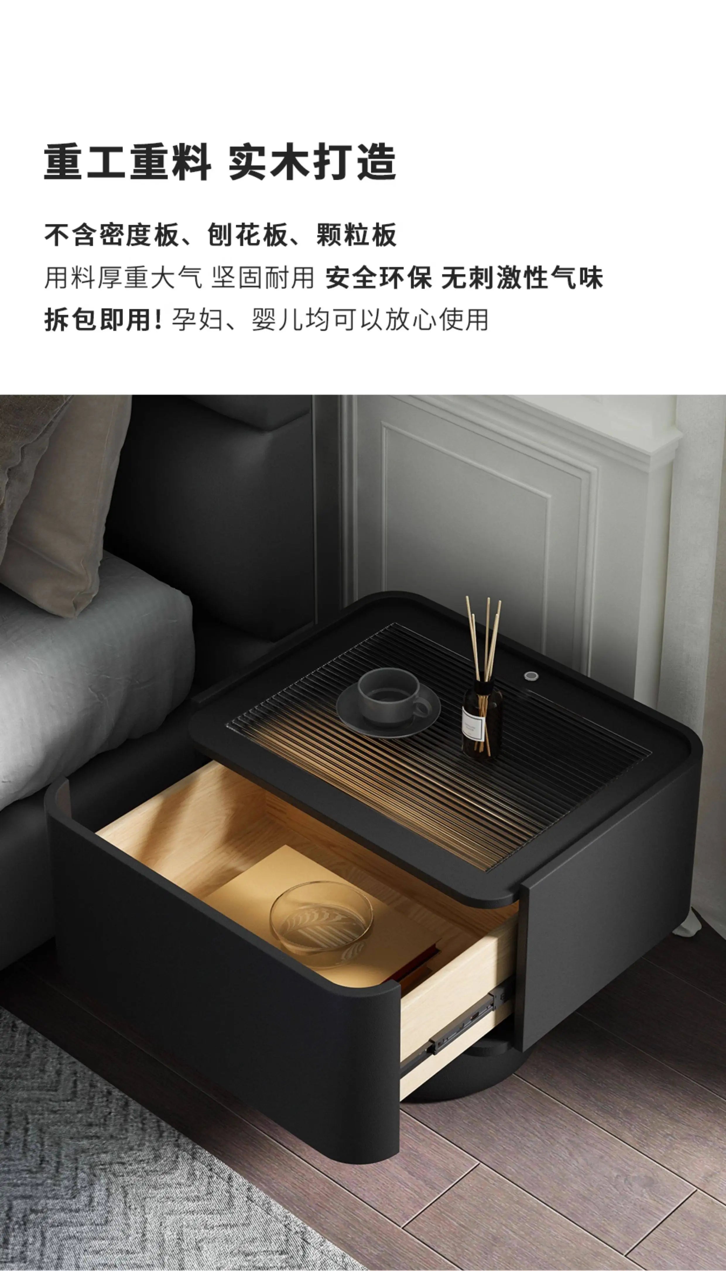 Space Saving Vintage Bedside Table Minimalist Luxury Glamour Nights Table Aesthetic Elegant Mesita De Noche Bedroom Furniture