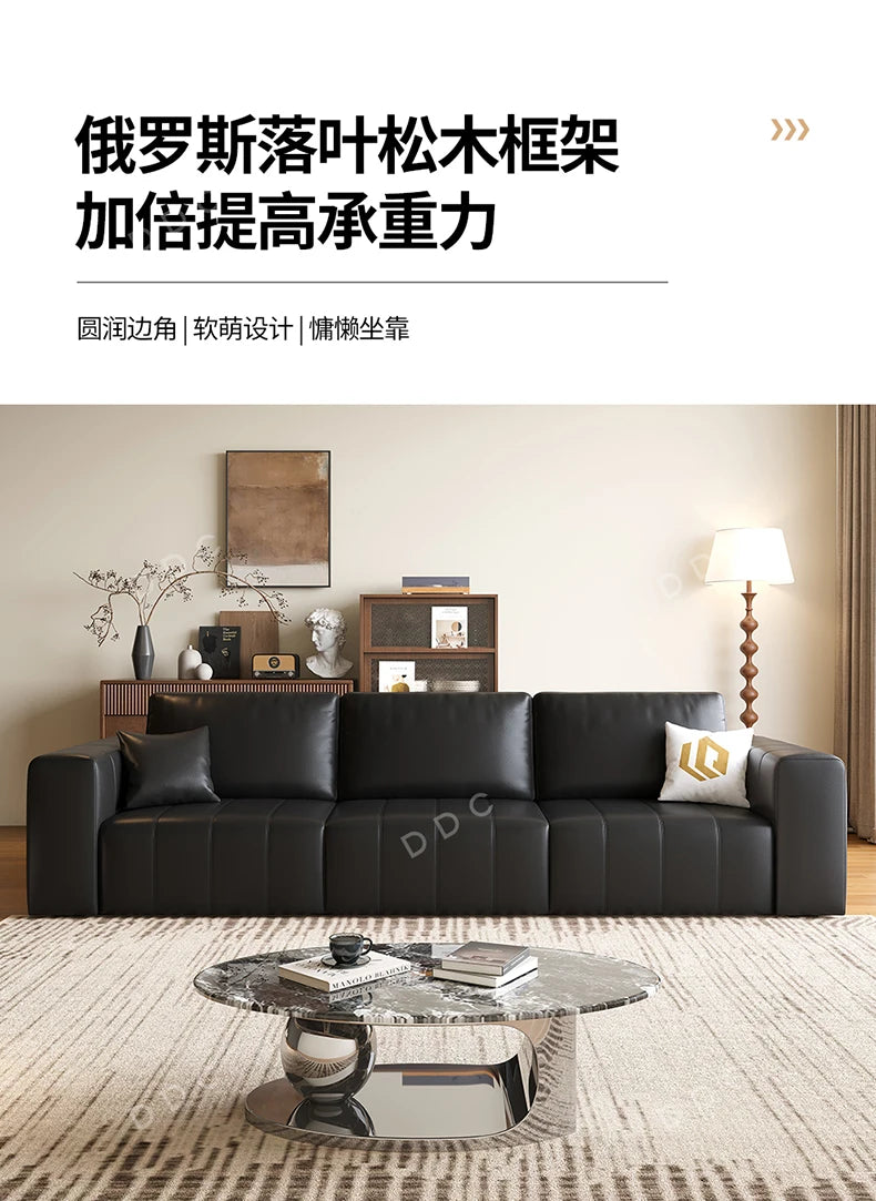 Minimalist Cowhide Reclining Sofas Nordic Luxury Multifunction Living Room Sofa Chaise Lounge Home Furniture Sofy Do Salonu FYSF