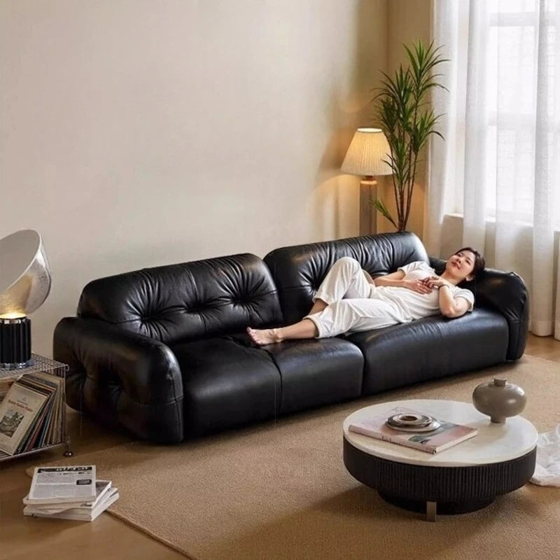 200 220 240 260 280 300 320 340 360 380 400 cm Luxury cowhide genuine leather sofa couch living room sofas Armchair furniture