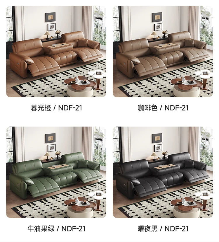 European Style Luxury Electric Reclining Sofas Italian Minimalism Dermis Lazy Futon Sofa Bed Puff Home Furniture Sofa Cama FYRS