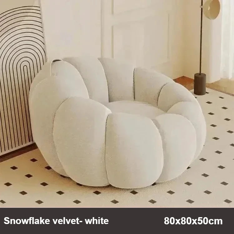 Lazy Pumpkin Sofa Nordic-Style Single Sofa Chair EPS Particle Filling Soft Comfortable Home Living Room Balcony Bedroom Sofa set