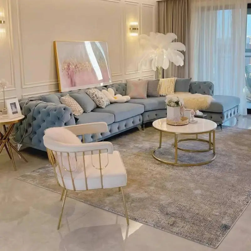 Cheap Pink Living Room Sofas Oversized Luxury Corner Sectional Living Room Sofas Single Modern Couch Wohnzimmer Furniture Home