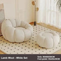 Lazy Pumpkin Sofa Nordic-Style Single Sofa Chair EPS Particle Filling Soft Comfortable Home Living Room Balcony Bedroom Sofa set