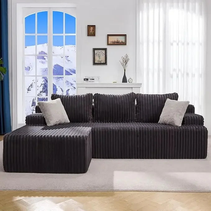 Cloud Modular Sectional Sofa Couch L-Shape Memory Foam Oversize Chaise Living Room Furniture Set Customized