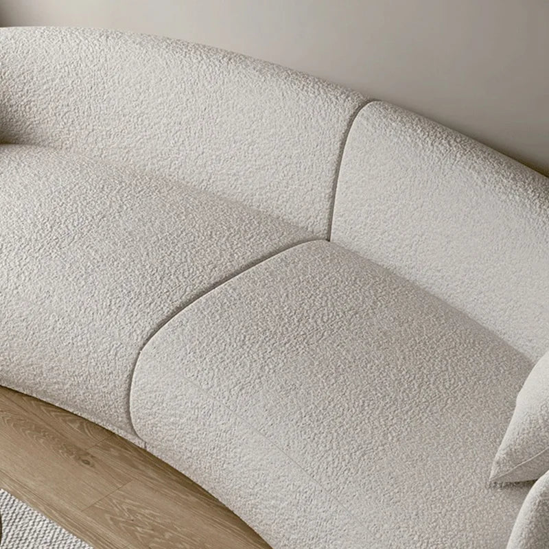 Modern Home Living Room Sofas Minimalist Nordic 2/3/4-Seater Couch for Small Apartment Elegant Soft Lambswool Office Hotel Sofa
